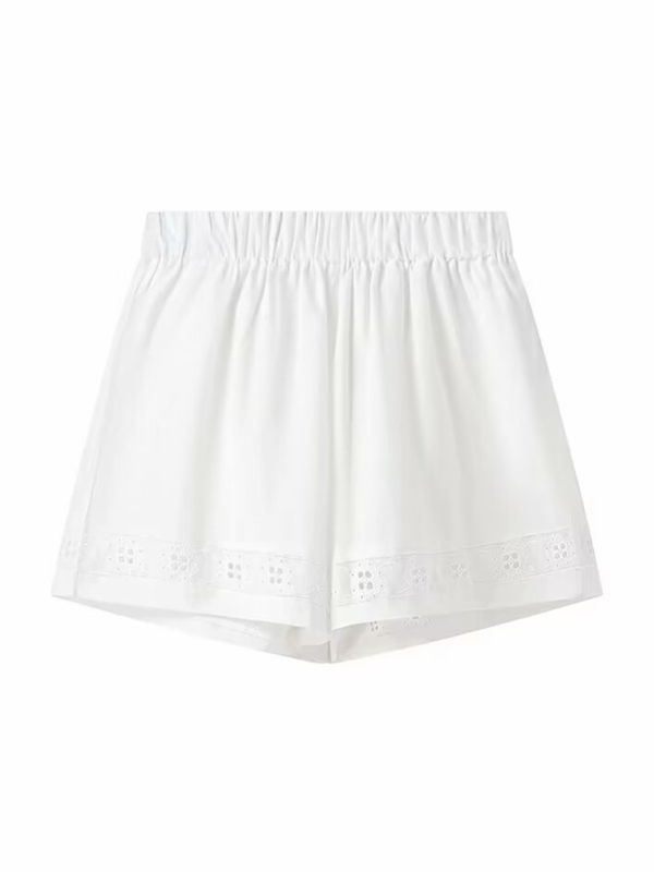 Women’s strappy hollow short-sleeved top + shorts set