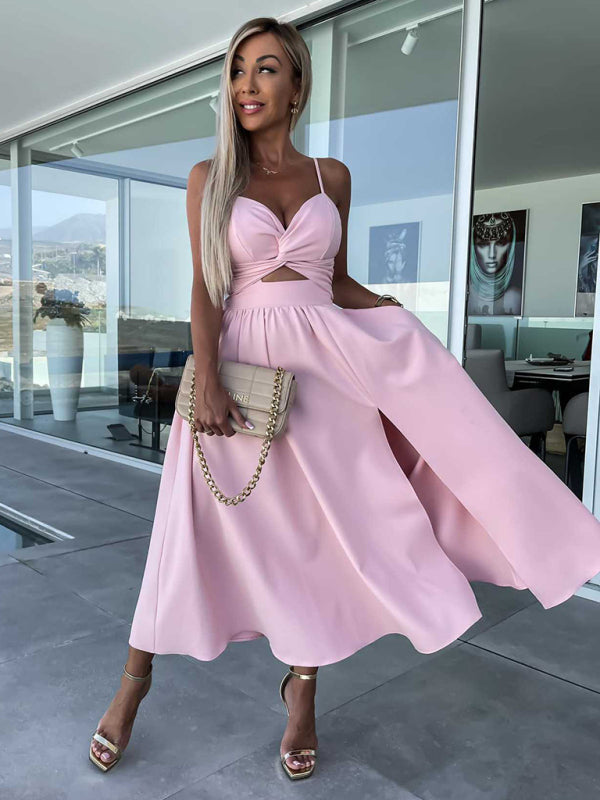 Women's Woven Sexy Suspender Fashion Ladies Dress Dress - Closther